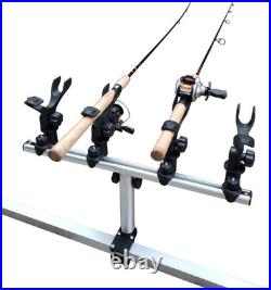 Crappie Rod Holder for Pontoon Boat/ Pontoon Boat Rod Holder System/ Square Rail