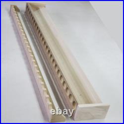 Custom Fishing Rod Rack, Solid Poplar Wood, Unfinished 46 Rods, 94 Inches