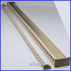 Custom Fishing Rod Rack, Solid Poplar Wood, Unfinished 46 Rods, 94 Inches