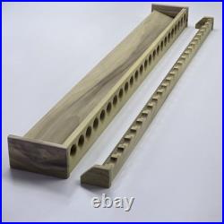 Custom Fishing Rod Rack, Solid Poplar Wood, Unfinished 46 Rods, 94 Inches