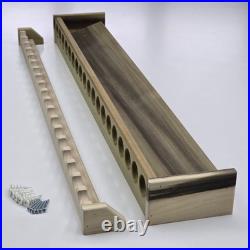 Custom Fishing Rod Rack, Solid Poplar Wood, Unfinished 46 Rods, 94 Inches