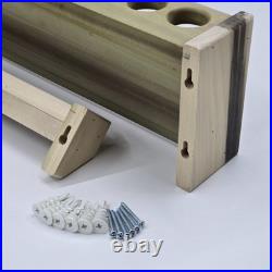 Custom Fishing Rod Rack, Solid Poplar Wood, Unfinished 46 Rods, 94 Inches