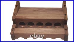 Custom Fishing Rod Rack, Solid Walnut Wood 8 Rods, 18 Inches