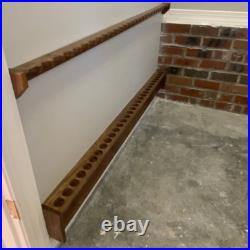 Custom Fishing Rod Rack, Solid Walnut Wood 8 Rods, 18 Inches