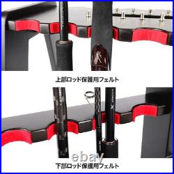 DRESS Wooden rod reel display stand open side rod holder viewing storage ro 561 DRESS Wooden rod reel display stand open side rod holder viewing storage ro 561