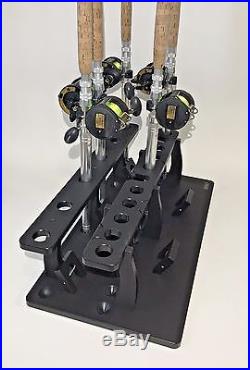 Deep Drop Rod Holder for 17 Plus a 5 Bent Butt Rod Rack For any Electric Reels