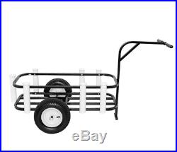Deluxe Sea Striker Beach Cart Durable Pier Fishing Wagon Cooler, Rod Holders
