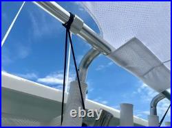 Dev Fishing Boat Stern Dual Rod Holder Center Console Sun Shade 2.0 7' by 6 Dev Fishing Boat Stern Dual Rod Holder Center Console Sun Shade 2.0 7' by 6