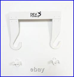 Dev Fishing FPH2 Collapsible Dual Bent Butt Fishing Rod Wall Storage Holder