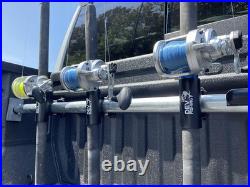 Dev Fishing RB 100 Truck Bed Aluminum Adjustable Rod Rack Pole Holder X4
