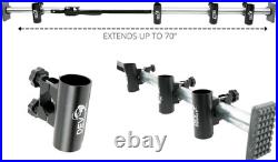 Dev Fishing RB 100 Truck Bed Aluminum Adjustable Rod Rack Pole Holder X4