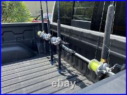 Dev Fishing RB 100 Truck Bed Aluminum Adjustable Rod Rack Pole Holder x4