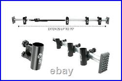 Dev Fishing RB 100 Truck Bed Aluminum Adjustable Rod Rack Pole Holder x4