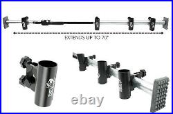 Dev Fishing RB 100 Truck Bed Aluminum Adjustable Rod Rack Pole Holder x4