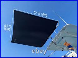 Dev Fishing SS100 Center Console Boat Rod Holder Stern Sun Shade Cover BLACK