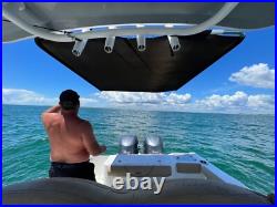 Dev Fishing SS100 Center Console Boat Rod Holder Stern Sun Shade Cover BLACK