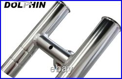 Dolphin Boat T TOP Twin Rod Holder Fishing Boat Center Console T Top Rod Holder