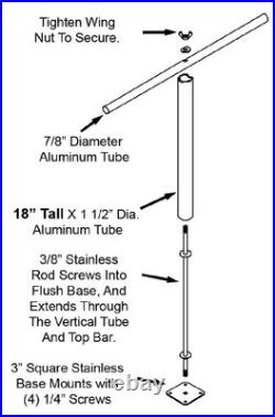 Driftmaster T-250H Rod Holder 18 T Bar Kit