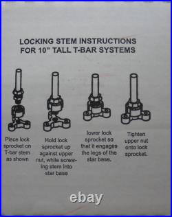 Driftmaster T250 4 Place Trolling Bar With Bases Fits 3/8 Rod Holders