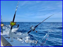 Dual Offset Fishing Rod Spreader Outrigger Boat Trolling Holder