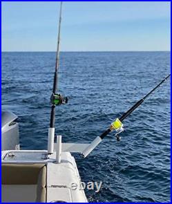 Dual Offset Fishing Teaser Dredge Rod Spreader Outrigger Boat Trolling Holder
