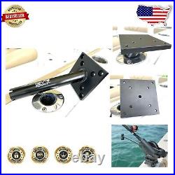 Durable 9 Aluminum Fishing Rod Holder with Gimbal Mount for Trolling Boats