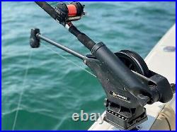 Durable 9 Aluminum Fishing Rod Holder with Gimbal Mount for Trolling Boats