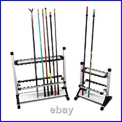 EASY BIG Fishing Rod Rack Aluminum Alloy Rod Holder, Holds Up to 24 Rods, Fish