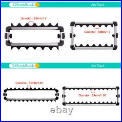 EASY BIG Fishing Rod Rack Aluminum Alloy Rod Holder, Holds Up to 24 Rods, Fish