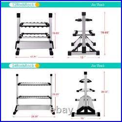 EASY BIG Fishing Rod Rack Aluminum Alloy Rod Holder, Holds Up to 24 Rods, Fish