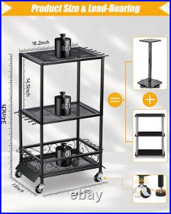 EXTCCT Fishing Rod Holder Fishing Pole Rack for 10 Rods Adjustable Height Fi