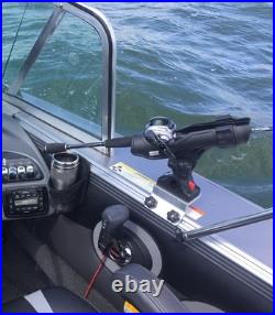 Effortless Installation Rod Holder for Crestliner & Lund 45° Track Systems Effortless Installation Rod Holder for Crestliner & Lund 45° Track Systems