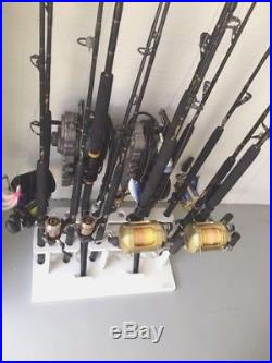Electric Reels Work In This 17 Rod Rack Plus a 5 Curved Butt / Bent Butt Holder