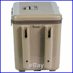 Engel Cooler/Dry Box 30 Qt with Rod Holders Ideal For Hunters Kayak Fishermen Tan