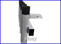 Extreme Max 3005.4275 Aluminum Pivoting 6-Rod Fishing Rod Holder For 2 Hitch