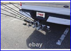Extreme Max 3005.4275 Aluminum Pivoting 6-Rod Fishing Rod Holder For 2 Hitch