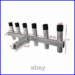 Extreme Max 3005.4275 Aluminum Pivoting Fishing Rod Holder for 2 Hitch Recei