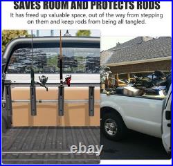 FEIMIRE Inshore Rod Holder Truck Bed, Fixed Truck Bed Fishing Rod RackAluminum