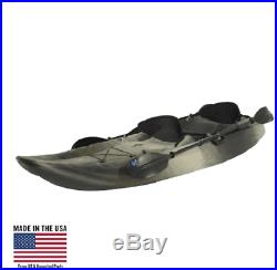 FISHING KAYAK 10 Ft, Seats up to 3, with 4 Fishing Pole Holders, Paddles Included