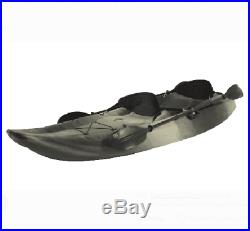 FISHING KAYAK 10 Ft, Seats up to 3, with 4 Fishing Pole Holders, Paddles Included
