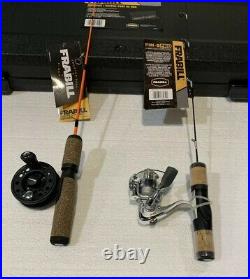 FRABILL 7010 The Rod Safe Ice Fishing Combo Carrying Case + 2 Ice Fishing Combos