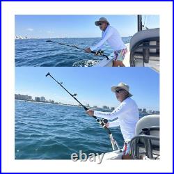 Fish Fighting Rod Holder First Time on The Market Works with Straight and