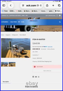Fish N Mate Fishing Cart, NWOT, LOCAL PICKUP ONLY! NO SHIPPING. NO SHIPPING