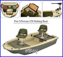 Fishing Boat Bass 2 Person Seat Chairs Motor Mount Rod Holders Lake River Fish
