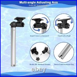 Fishing Boat Cutting Board, Bait Board with 360° Adjustable Rod Holder