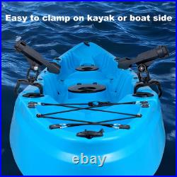 Fishing Boat Rods Holder with Large Clamp Opening 360 Degree Adjustable