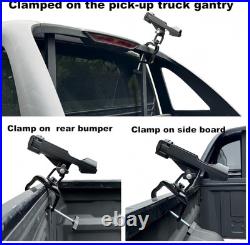 Fishing Boat Rods Holder with Large Clamp Opening 360 Degree Adjustable