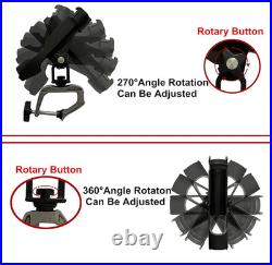 Fishing Boat Rods Holder with Large Clamp Opening 360 Degree Adjustable