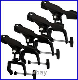 Fishing Boat Rods Holder with Large Clamp Opening 360 Degree Adjustable