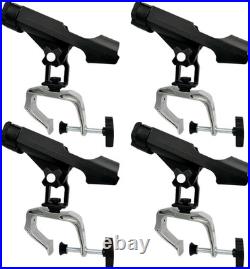 Fishing Boat Rods Holder with Large Clamp Opening 360 Degree Adjustable